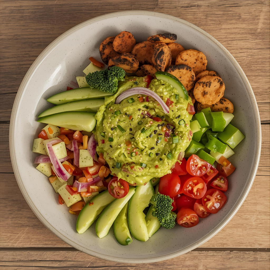 Guacamole con Crudités de Vegetales