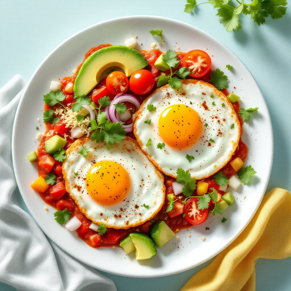 Huevos rancheros en versión baja en carbohidratos