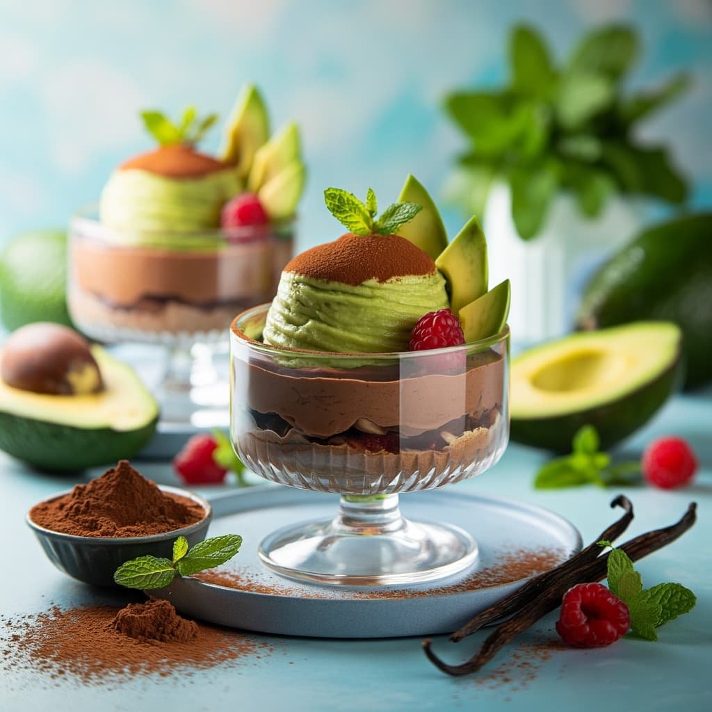 Mousse de cacao y palta
