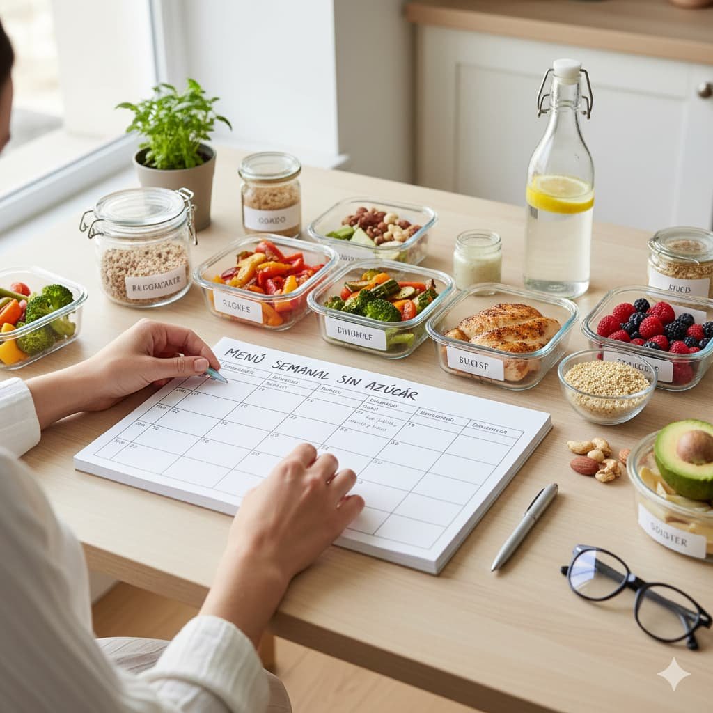 Menú semanal sin azúcar